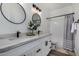 Clean bathroom with double vanity and bathtub at 3130 S Valle Verde Cir, Mesa, AZ 85212