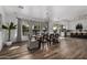 Elegant dining room with large table and hardwood floors at 3130 S Valle Verde Cir, Mesa, AZ 85212