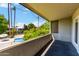 Balcony with a view of the community pool at 6116 N 12Th Pl # 7, Phoenix, AZ 85014