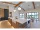 Modern kitchen with large island, stainless steel appliances, and ample counter space at 9633 E Quarter Circle Loop, Gold Canyon, AZ 85118