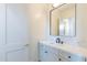 Modern bathroom with a marble vanity and black matte fixtures at 9633 E Quarter Circle Loop, Gold Canyon, AZ 85118