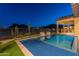 Luxury backyard pool with a spacious patio and mountain views at 9633 E Quarter Circle Loop, Gold Canyon, AZ 85118