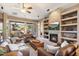 Relaxing living room with fireplace and backyard access at 32731 N 74Th Way, Scottsdale, AZ 85266