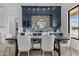 Elegant dining room with a built-in bar and custom cabinetry at 39220 N 30Th Dr, Phoenix, AZ 85086