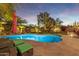 Relaxing pool area with patio furniture and tranquil ambiance at 8919 E Calle Del Palo Verde --, Scottsdale, AZ 85255