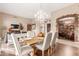 Elegant dining room featuring a chandelier and built-in wine storage at 8919 E Calle Del Palo Verde --, Scottsdale, AZ 85255