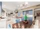 Updated kitchen with blue cabinets and a large island at 8919 E Calle Del Palo Verde --, Scottsdale, AZ 85255