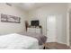 Guest bedroom with a dresser and wall-mounted TV at 8919 E Calle Del Palo Verde --, Scottsdale, AZ 85255