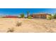 Large backyard with a shipping container and desert views at 16738 E Lone Mountain Rd, Scottsdale, AZ 85262