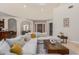 Spacious living room with large sectional sofa and high ceilings at 16738 E Lone Mountain Rd, Scottsdale, AZ 85262