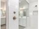 Modern shower with subway tile and glass enclosure at 23997 N 172Nd Ave, Surprise, AZ 85387