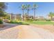Expansive grassy lawn area with mature palm trees in the community at 5350 E Deer Valley Dr # 4271, Phoenix, AZ 85054