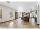 Open floor plan kitchen with island and views to the backyard at 15027 N 28Th St, Phoenix, AZ 85032