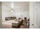 Spacious living room with sectional sofa and large windows at 772 N Swan Dr, Gilbert, AZ 85234