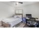 Cozy bedroom with full-size bed and workspace at 351 E Thomas Rd # D108, Phoenix, AZ 85012