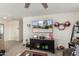 Loft area showcasing a large TV and ample storage space at 16245 W Culver St, Goodyear, AZ 85338