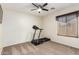 Bedroom with ceiling fan and carpet flooring at 45737 W Ranch Rd, Maricopa, AZ 85139