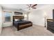 Large bedroom with ceiling fan, and plenty of space at 45737 W Ranch Rd, Maricopa, AZ 85139