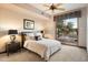 Comfortable bedroom with direct access to a private patio at 25313 N 114Th St, Scottsdale, AZ 85255