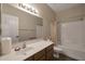 Bathroom with shower/tub combo and vanity at 10923 W Escuda Dr, Sun City, AZ 85373