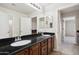 Double vanity bathroom with granite countertop at 2243 W Spur Dr, Phoenix, AZ 85085