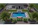 Stunning aerial view of a home with a large pool and backyard at 19617 N 39Th Dr, Glendale, AZ 85308