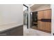 Bathroom with shower, sauna, and modern vanity at 21868 E Stacey Rd, Queen Creek, AZ 85142