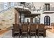Open dining area showcasing a rustic table and high ceilings at 21868 E Stacey Rd, Queen Creek, AZ 85142