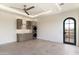 Laundry room with modern washer, dryer, and cabinets at 21868 E Stacey Rd, Queen Creek, AZ 85142