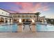 Stunning pool and spa area with fire features and patio at 21868 E Stacey Rd, Queen Creek, AZ 85142