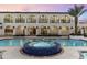 Resort-style pool with hot tub and view of the main house at 21868 E Stacey Rd, Queen Creek, AZ 85142