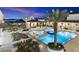Luxury estate featuring a large pool, spa, and lush landscaping at 21868 E Stacey Rd, Queen Creek, AZ 85142