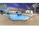 Expansive pool and spa with outdoor kitchen and garage access at 21868 E Stacey Rd, Queen Creek, AZ 85142