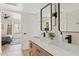 Modern bathroom with double vanity and updated fixtures at 7350 N Via Paseo Del Sur -- # P202, Scottsdale, AZ 85258