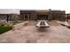 Large patio with a modern water feature and access to the pool at 8332 E Sand Flower Dr # 20, Scottsdale, AZ 85266
