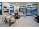 Bright Gathering room with sliding doors opening to a pool view at 8332 E Sand Flower Dr # 20, Scottsdale, AZ 85266