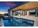 Inviting pool and spa with a covered patio and outdoor kitchen at 10249 E Joy Ranch Rd, Scottsdale, AZ 85262