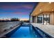 Inviting pool and spa with a spacious patio overlooking the desert landscape at 10249 E Joy Ranch Rd, Scottsdale, AZ 85262