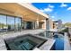 Resort-style pool and spa with patio and mountain views at 10249 E Joy Ranch Rd, Scottsdale, AZ 85262