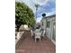 Patio with table, chairs, and shed at 4065 E University Dr # 462, Mesa, AZ 85205