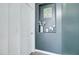 Modern hallway with built-in niche and decorative accents at 19731 N Ben Ct, Maricopa, AZ 85138