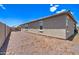 Backyard view of the house's side at 19731 N Ben Ct, Maricopa, AZ 85138
