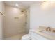 Modern bathroom with glass shower and updated fixtures at 16844 E Ave Of The Fountains -- # 202, Fountain Hills, AZ 85268
