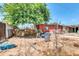 Backyard with cluttered area, needs landscaping at 131 W Tulsa St, Chandler, AZ 85225