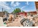 Backyard with cluttered area, needs landscaping at 131 W Tulsa St, Chandler, AZ 85225