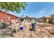 Backyard with cluttered area, needs landscaping at 131 W Tulsa St, Chandler, AZ 85225