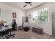 Home office with a desk, chair, and storage ottoman at 4809 E Fire Opal Ln, San Tan Valley, AZ 85143