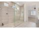 Modern bathroom with large shower and tile flooring at 19031 W Palo Verde Dr, Litchfield Park, AZ 85340