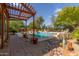 Brick patio walkway to a refreshing pool area at 31811 N 16Th Ave, Phoenix, AZ 85085