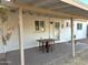 Covered patio area with brick pavers at 2057 E Howe Ave, Tempe, AZ 85281